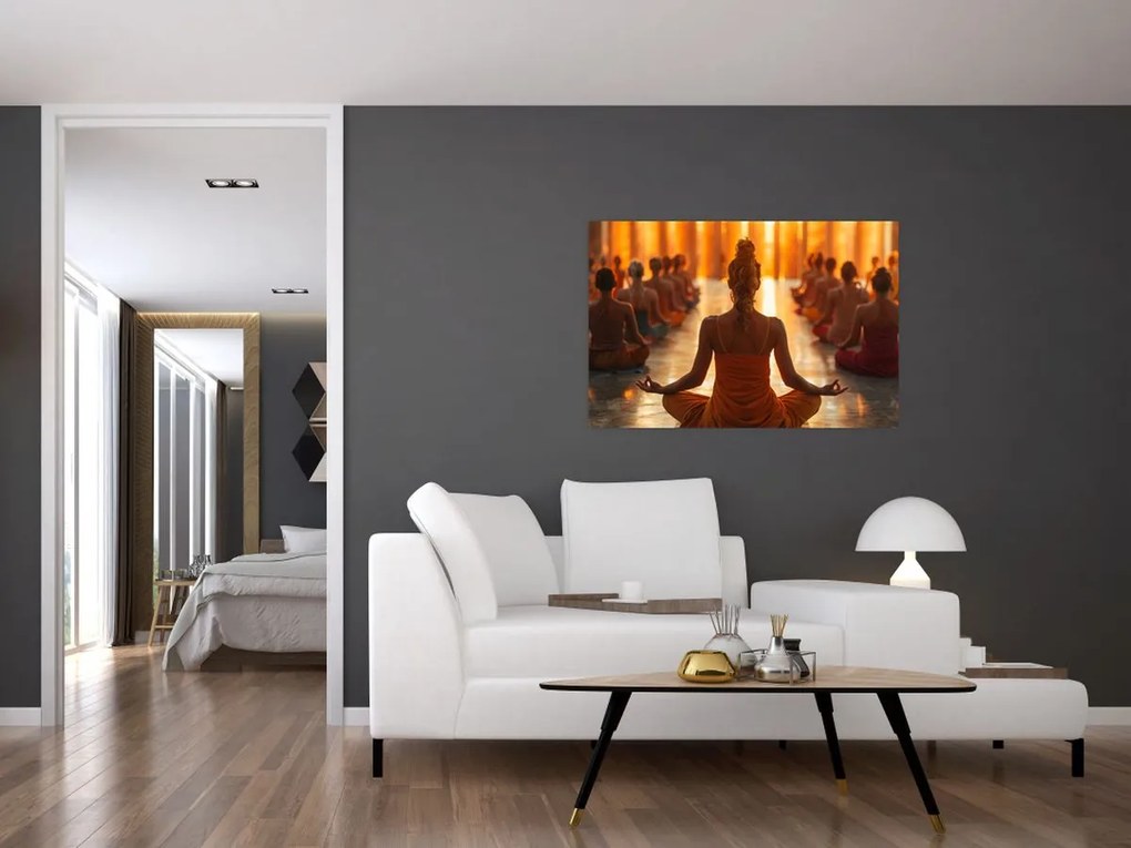 Tablou - Lecții de yoga (90x60 cm)