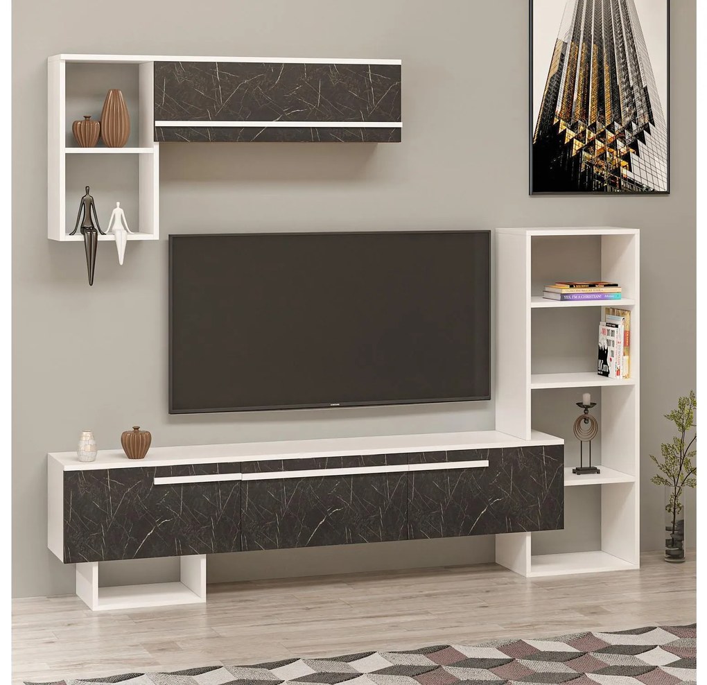Mobilier living Vipado (alb + negru) . 1095665