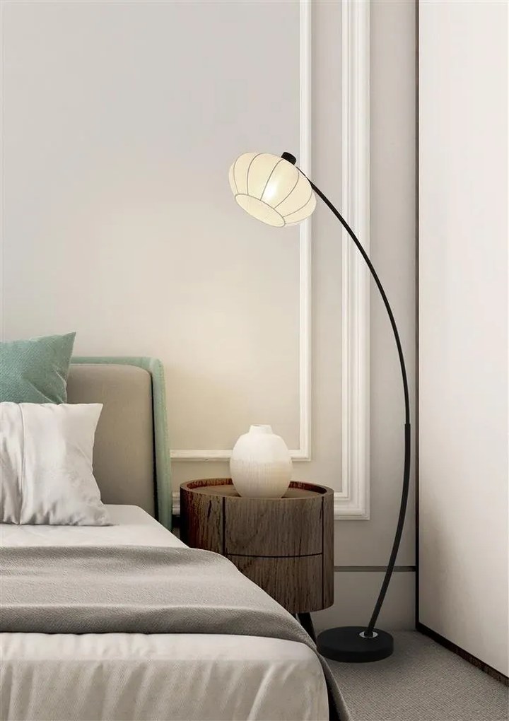 Lampa de podea cu abajur stil cocoon Radiant