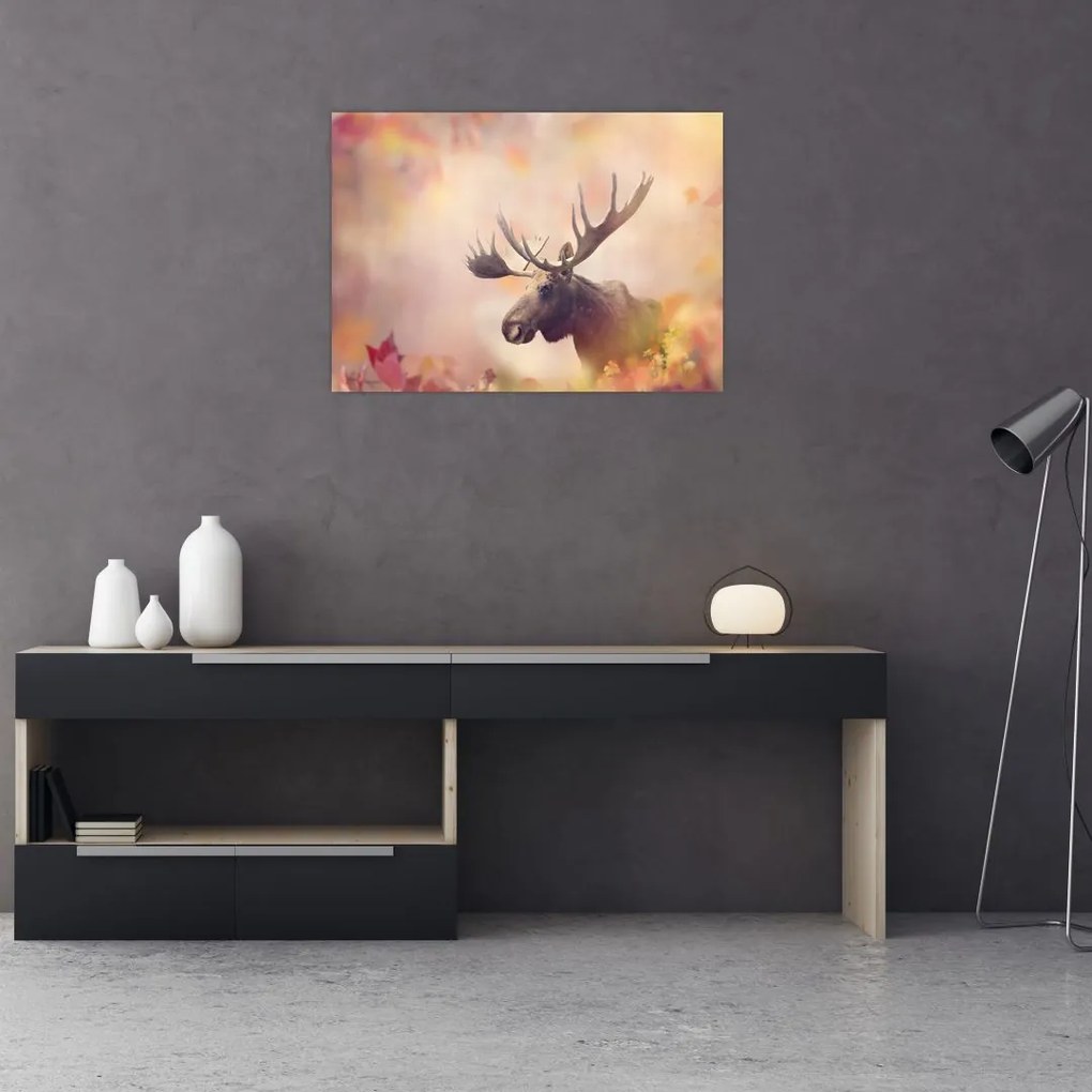 Tablou - Pădure în frunze de toamnă (70x50 cm)