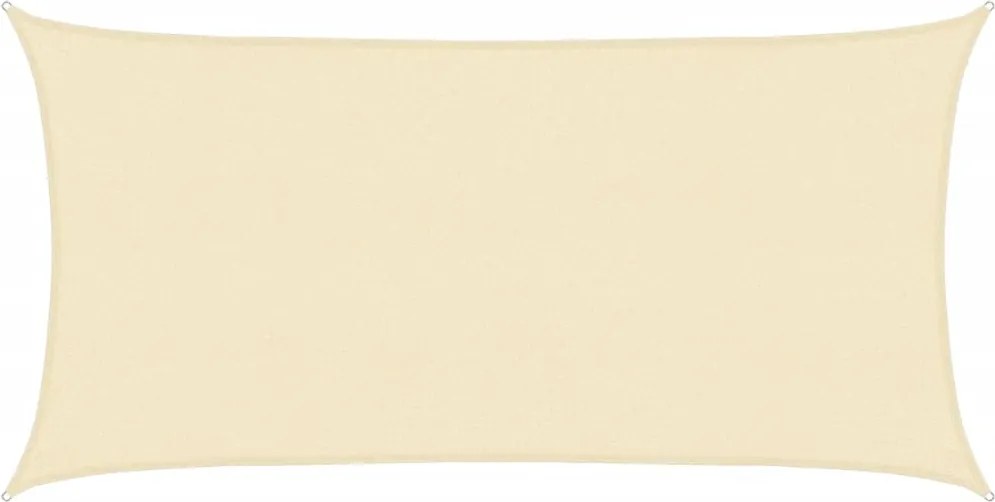 vidaXL Pânză parasolar, crem, 2x3,5 m, HDPE, 160 g/m²