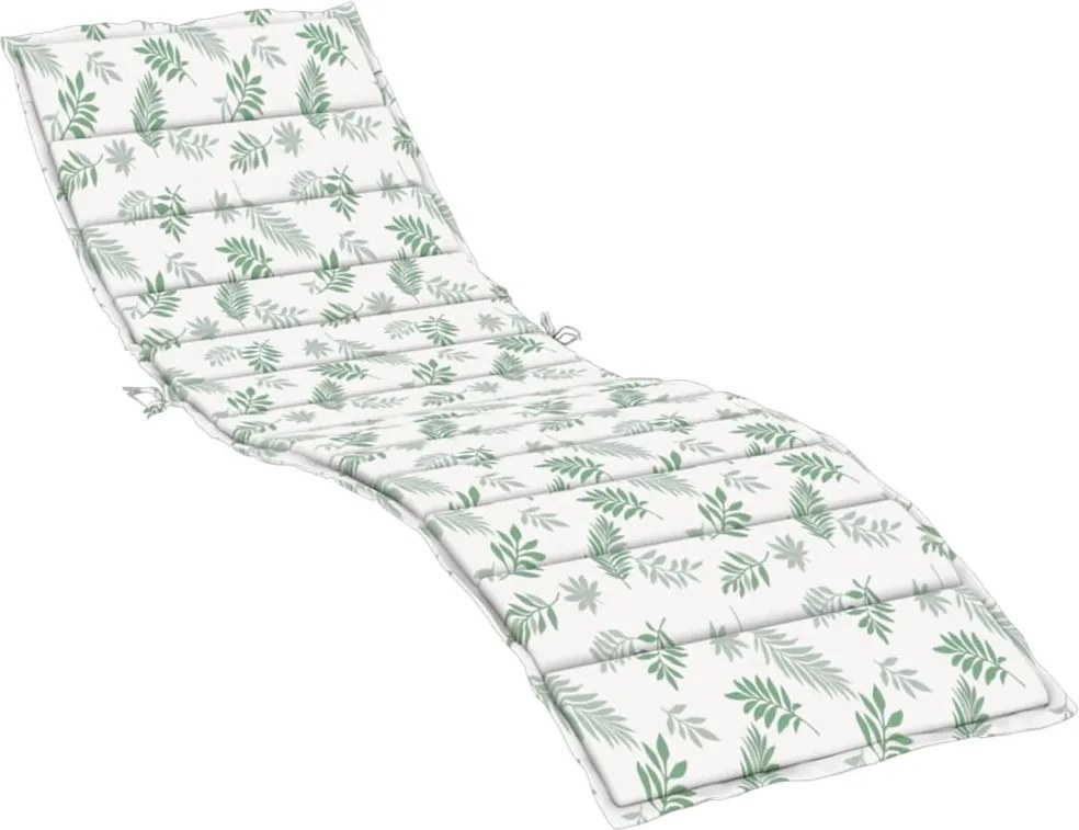 vidaXL Pernă de șezlong, model frunze, textil Oxford