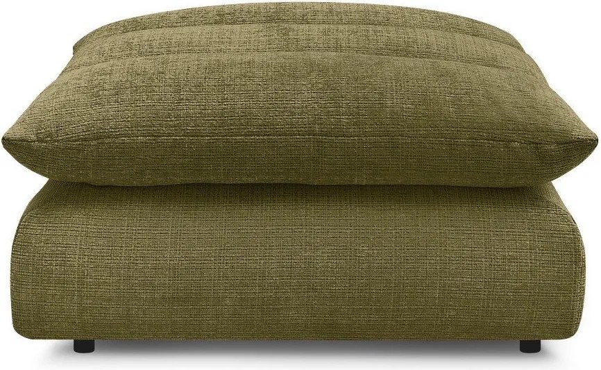 Taburet verde cu tapițerie din chenille Neil – Bobochic Paris