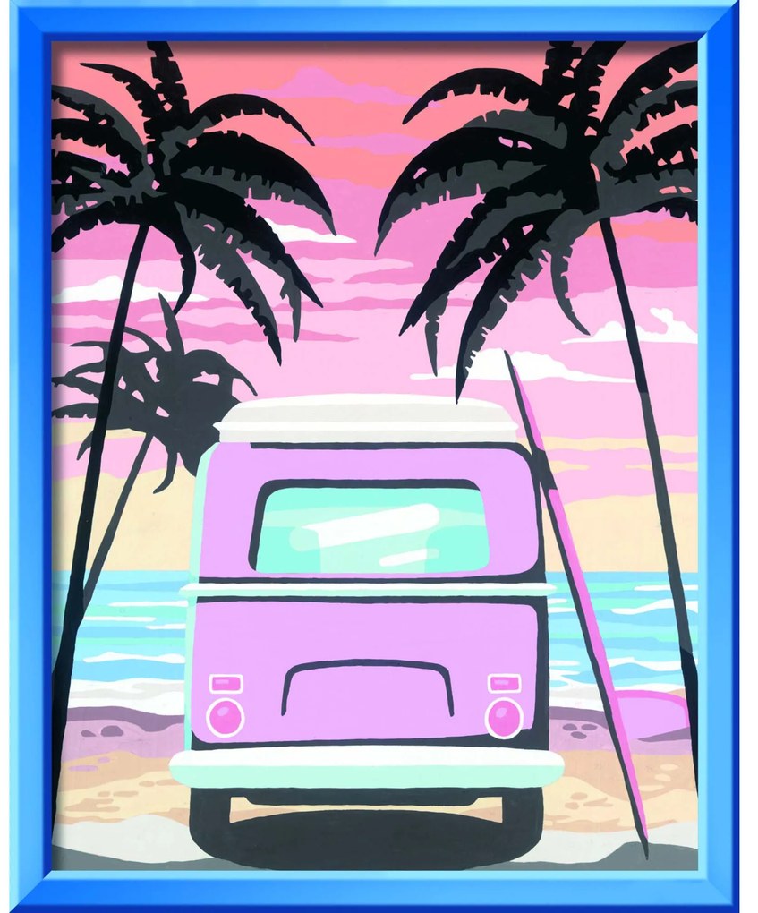 PICTURA PE NUMERE - MASINA PE PLAJA - RAVENSBURGER (RVSPBN20131)