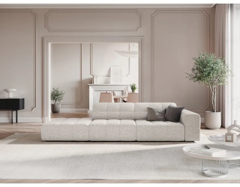 Șezlong gri deschis (cu colț pe partea dreaptă) Chicago – Cosmopolitan Design