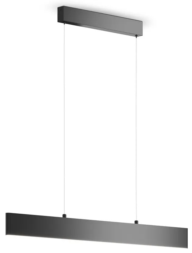 Lustra LED suspendata design modern Step negru 23W 4000K