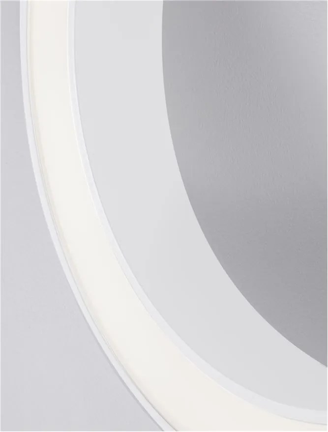 Lustra LED aplicata design modern OPAL 50W alba