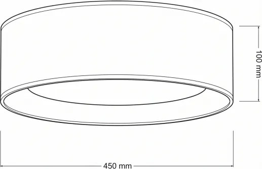 Brilagi - Lampă LED dimabilă, mare, 24W/230V, 3000-6000K, Ø 45 cm, maro, WT + telecomandă
