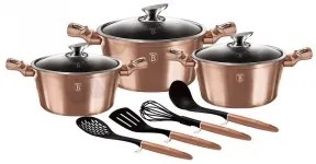 Set oale marmorate 10 piese, Rose Gold Berlinger Haus BH 6151