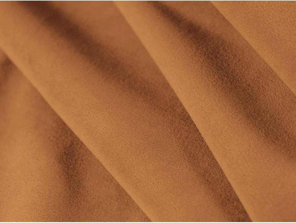 Pat matrimonial portocaliu tapițat cu somieră 180x200 cm Aveline – Micadoni