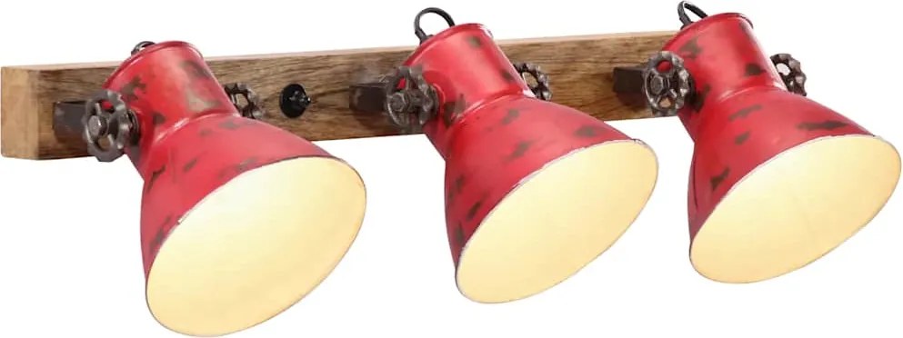 vidaXL Lampă de perete 25 W, roșu uzat, 65x25 cm, E27