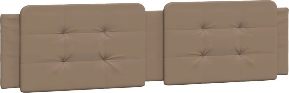 vidaXL Pernă pentru tăblie pat, Zadar, cappuccino, 200 cm, piele artificială