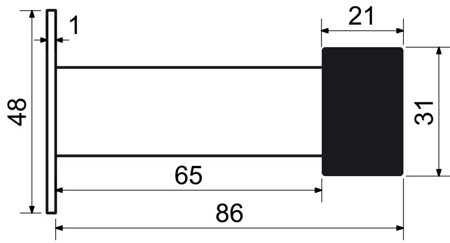 Opritor de usa RK.ZAR.004, otel inoxidabil