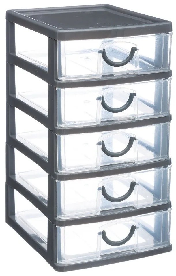 Organizator pentru obiecte mici cu 5 sertare, 13 x 16 x 26 cm