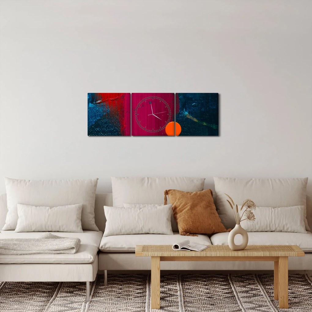 Tabloul culorii (cu ceas) (90x30 cm)