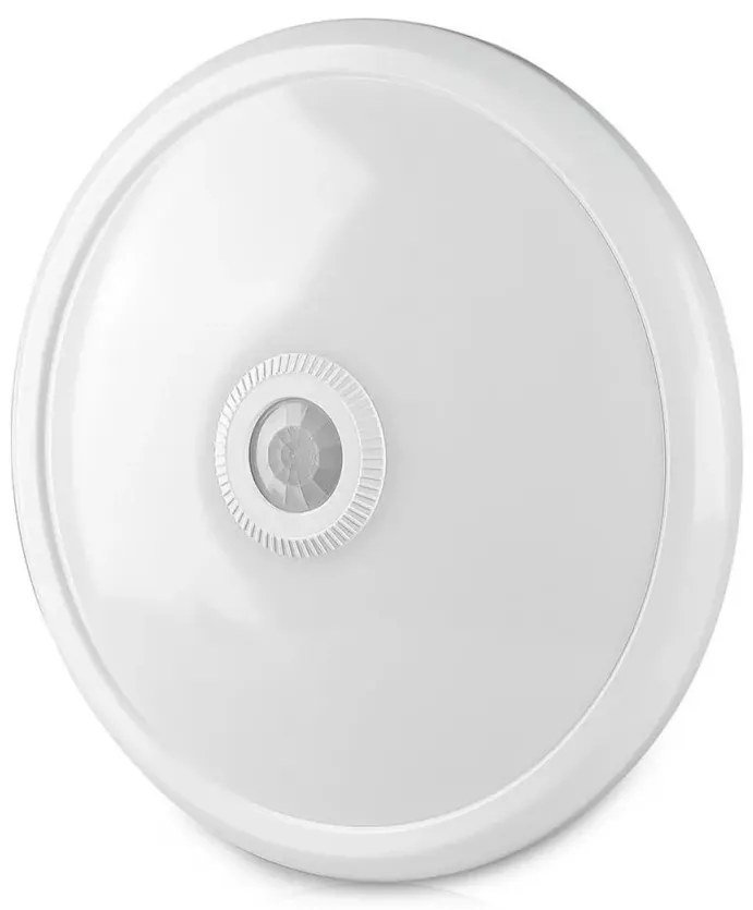 Plafoniera LED Chip Samsung SMD 21808-VT, cu senzor de miscare, 12W, 900lm, lumina neutra, IP20, alba, V-TAC