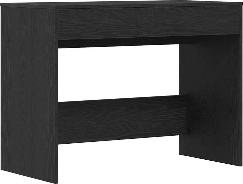 vidaXL Birou Stejar negru 101x50x76,5 cm Lemn prelucrat