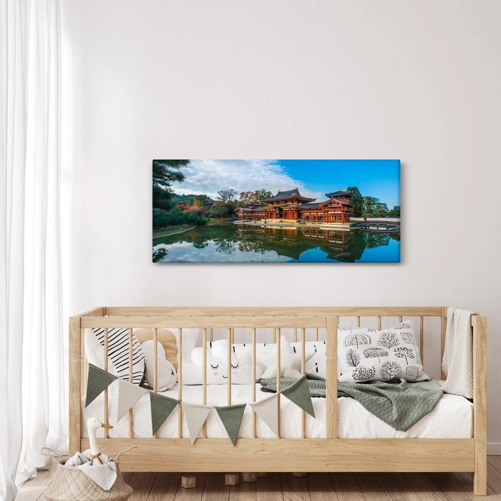 Tablou - Templul Byodo-in, Japonia (120x50 cm)