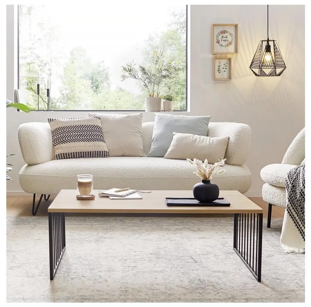 Eglo 424801 - Masă de cafea AUKSIDE 53,5x100 cm maro/negru