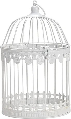 Colivie din metal alb 19x31 cm