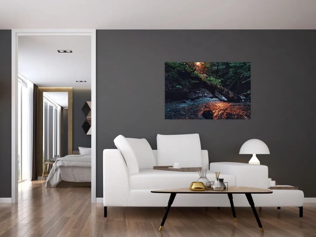 Tablou cu râu montan (90x60 cm)