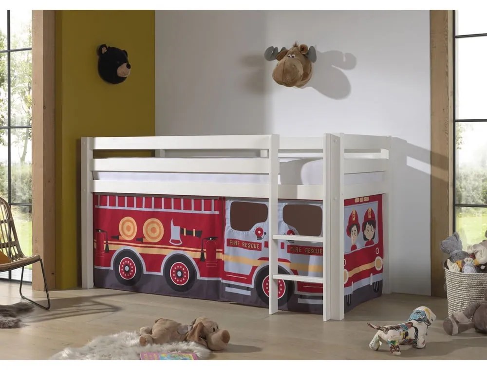 Draperie pentru copii pentru pat 4 buc. 195x75 cm Fire Truck – Vipack