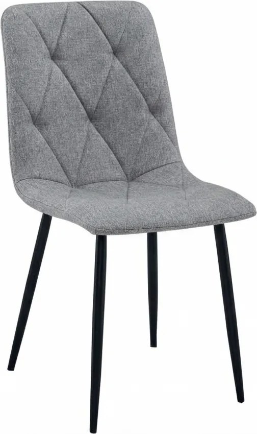 Scaun LIBRA PLATINUM GREY gri cu picioare negre