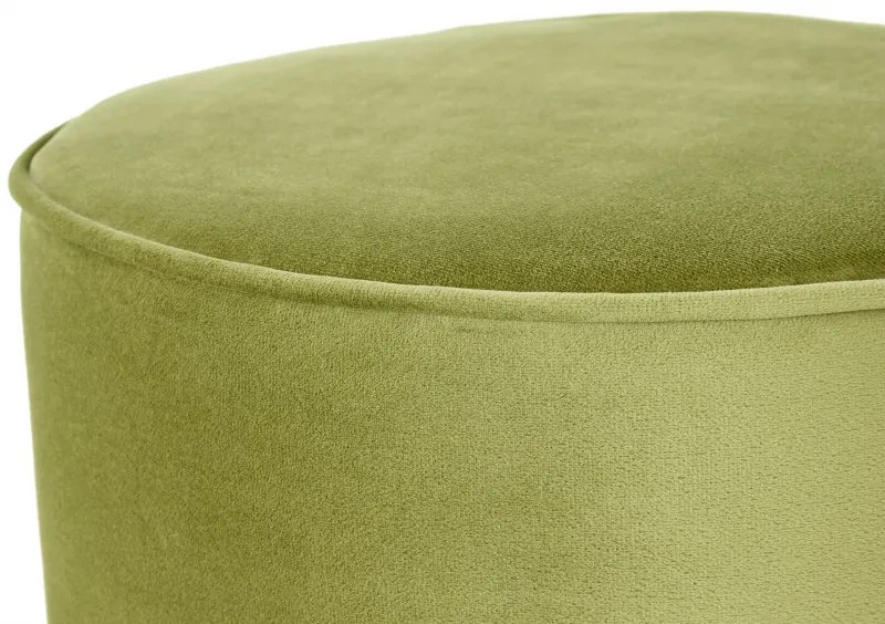Puf/ Taburet din catifea Nena verde