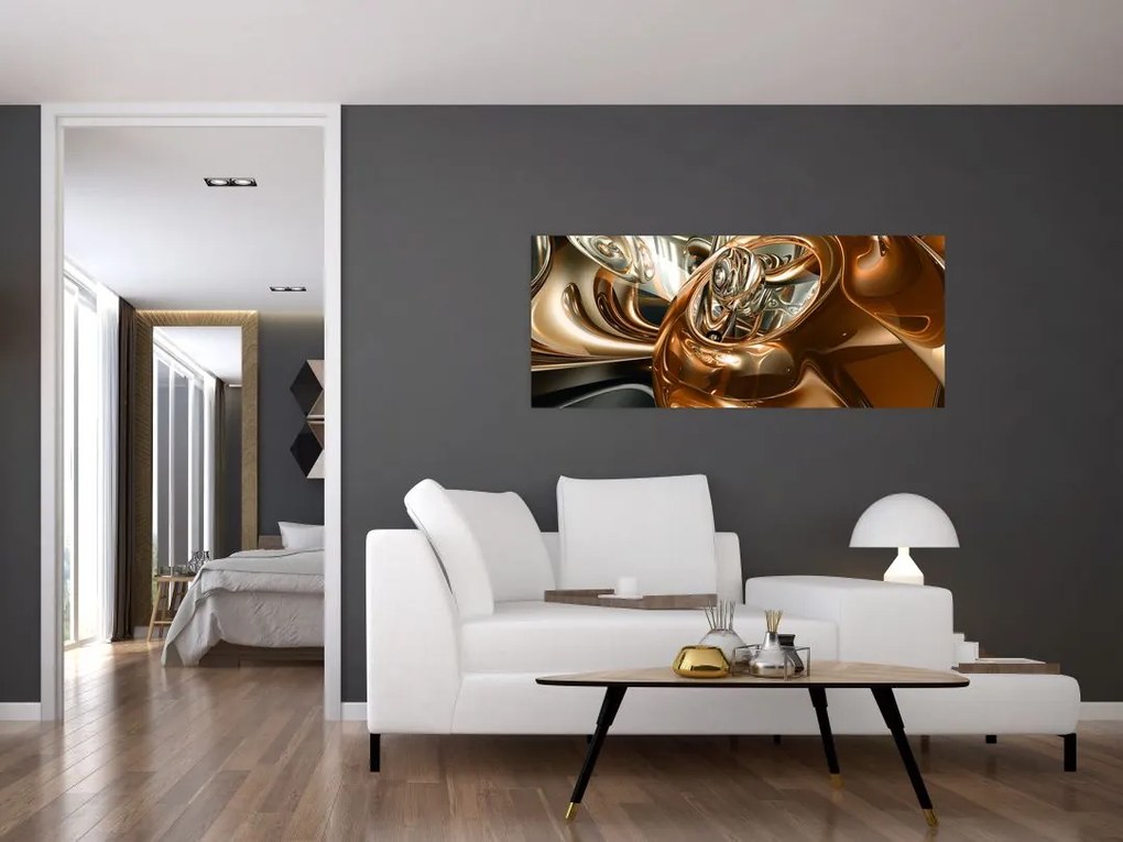 Tablou cu abstracție (120x50 cm)