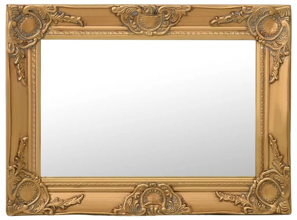 vidaXL Oglindă de perete în stil baroc, auriu, 60 x 40 cm