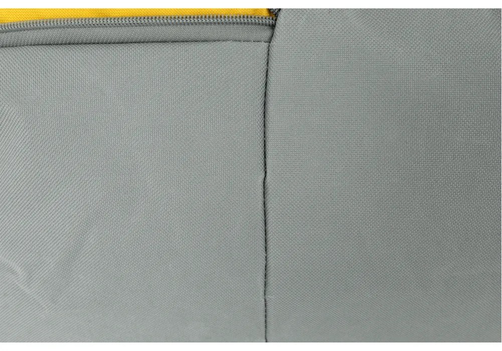 Fotoliu tip sac, gri material textil verde, ALIMOR