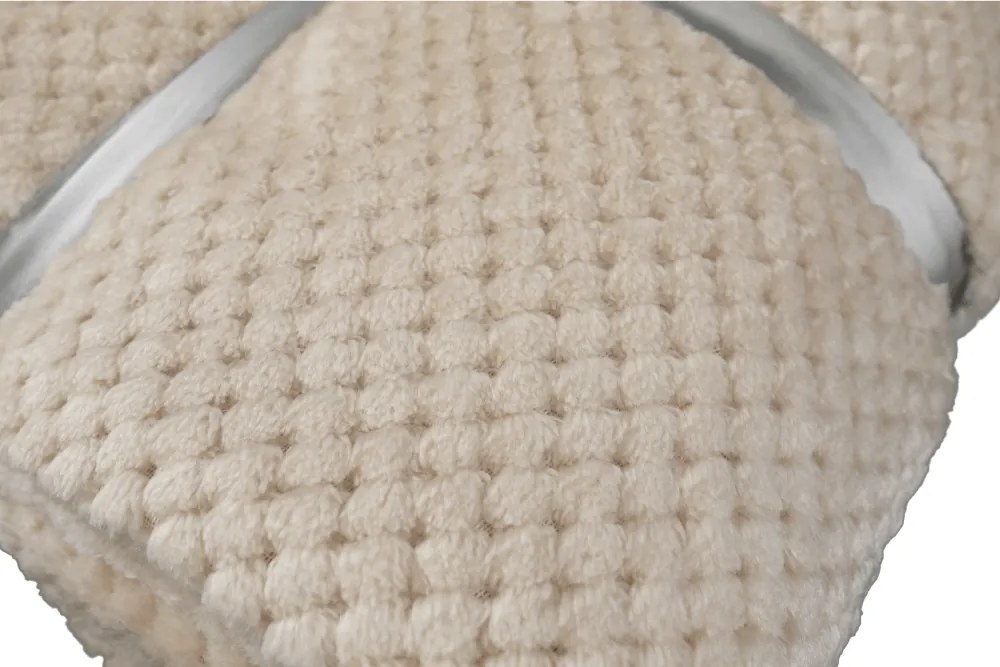 Pătură cu două feţe, bej-gri, 150x200, DEFANA TYP 2