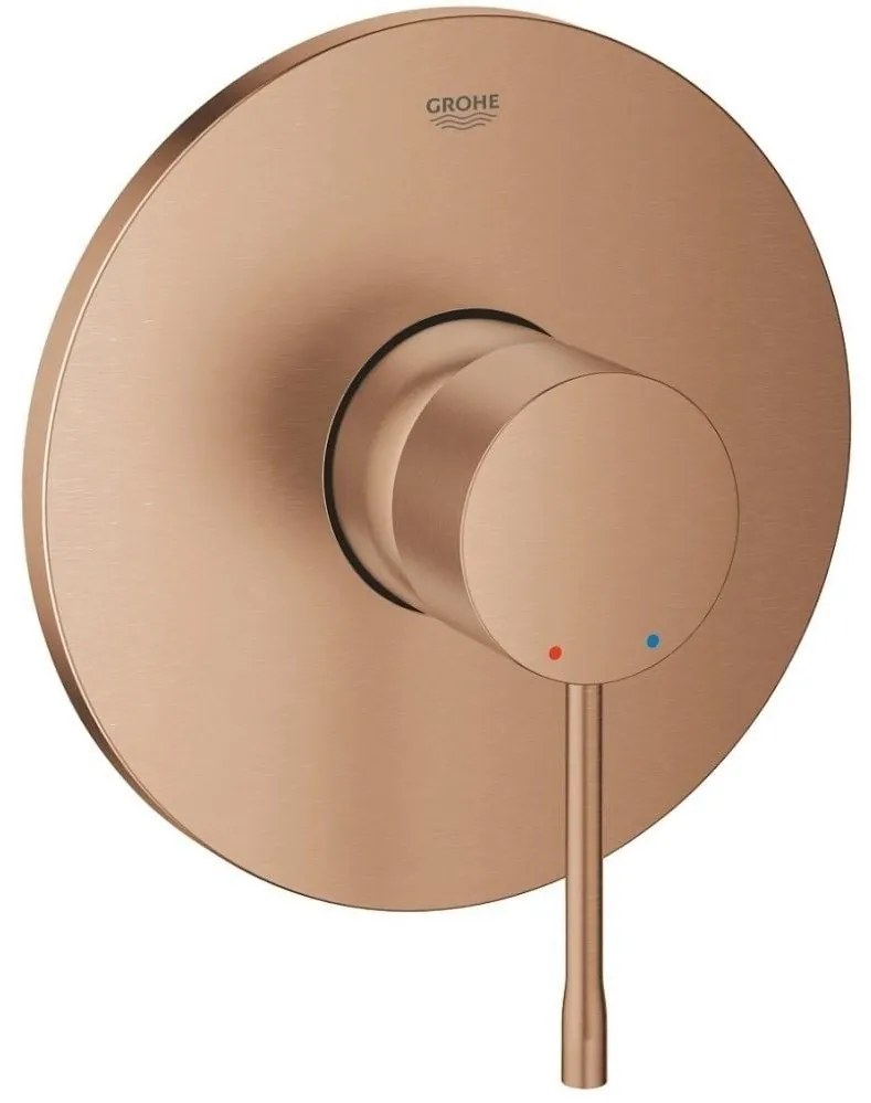 Grohe Essence Baterie dus monocomanda incastrata, cupru mat (brushed warm sunset)