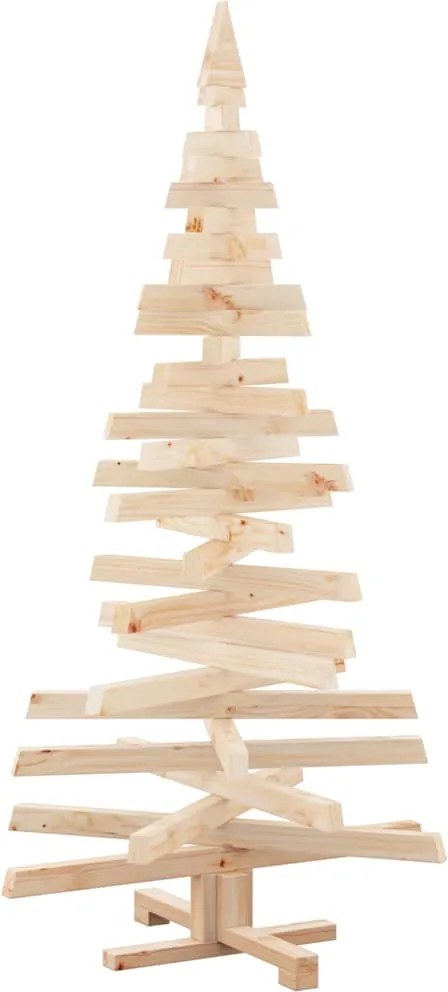 vidaXL Brazi de Crăciun cu suport natural 150 cm Lemn masiv de pin