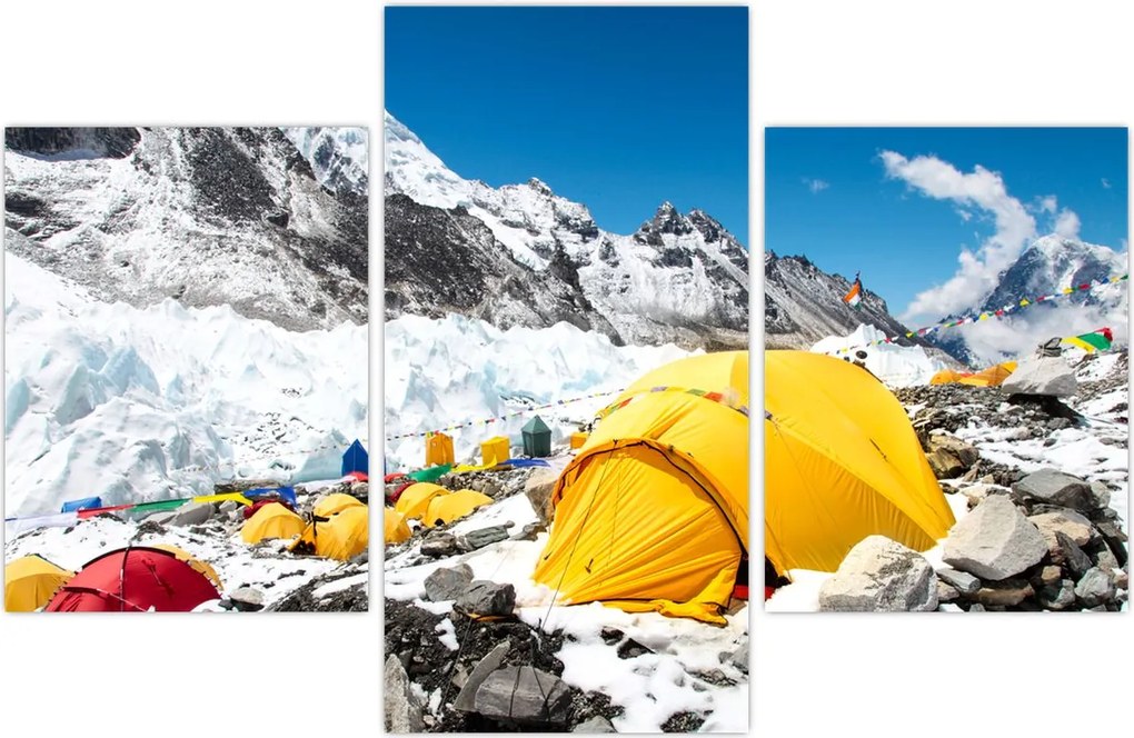 Tablou - Camping la munte (90x60 cm)