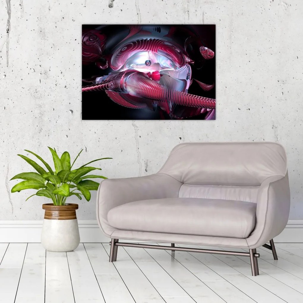 Tablou - Abstracție, viermi spațiali (70x50 cm)