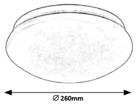 Plafonieră LED Rabalux 3936 Lucas, albă, diam. 26 cm