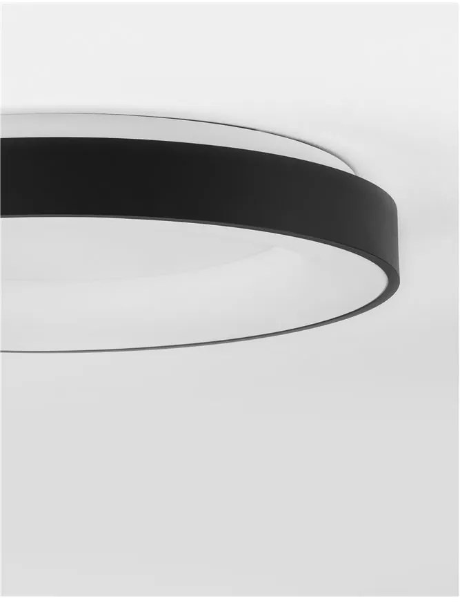 Plafoniera LED 3000K moderna 60cm RANDO THIN negru NVL-9353853