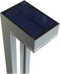 Viking - Set de 2 lămpi solare LED, 1W, 3,7V, IP44, 3000K, 2000 mAh