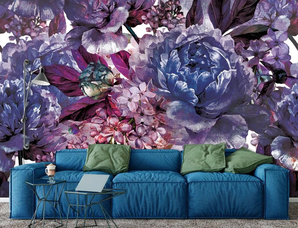 Fototapet - Flori violete (254x184 cm)