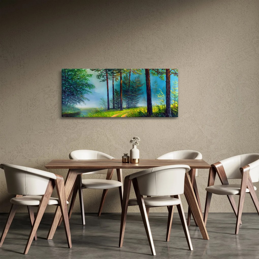 Tablou - Pictură în ulei de peisaj (120x50 cm)