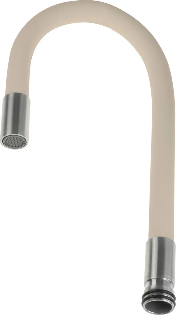Pipa flexibila pentru baterie bucatarie, bej inox, Deante Luno