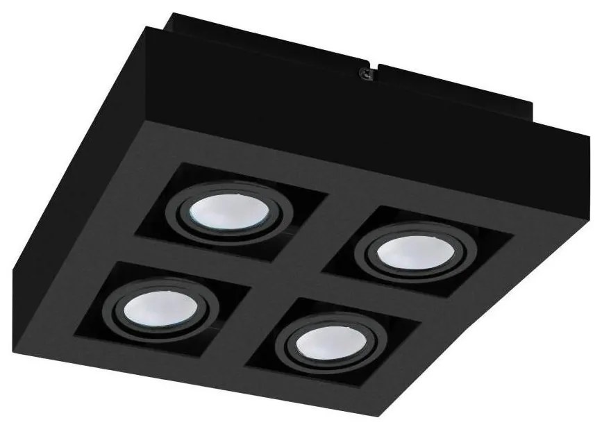 Eglo 31065 - Spot LED MENDOZA 4xLED/4,7W/230V 3000K negru