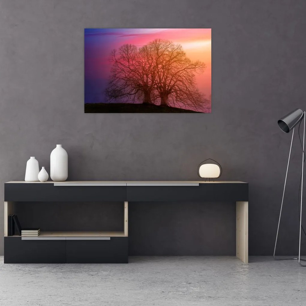 Tabloul pomilor în ceață (90x60 cm)