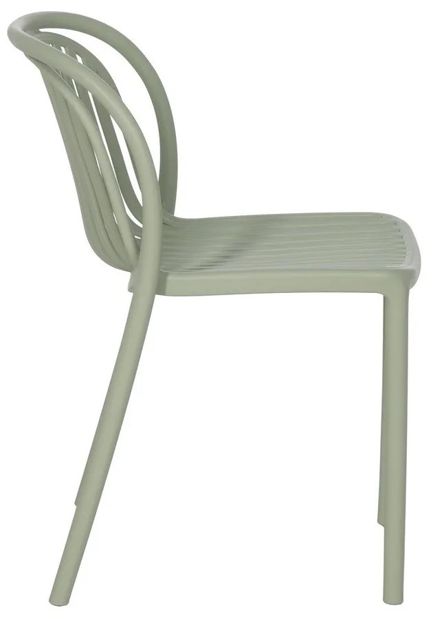 Scaun de dining verde din plastic Alia – Ixia
