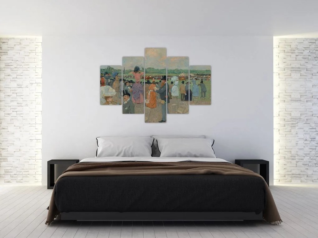 Tablou - Jean-Louis Forain, The Races at Longchamp, reproducere (150x105 cm)