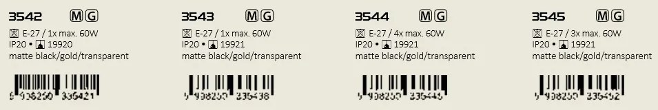 Aplica de perete design modern Zenaida 3542 RX