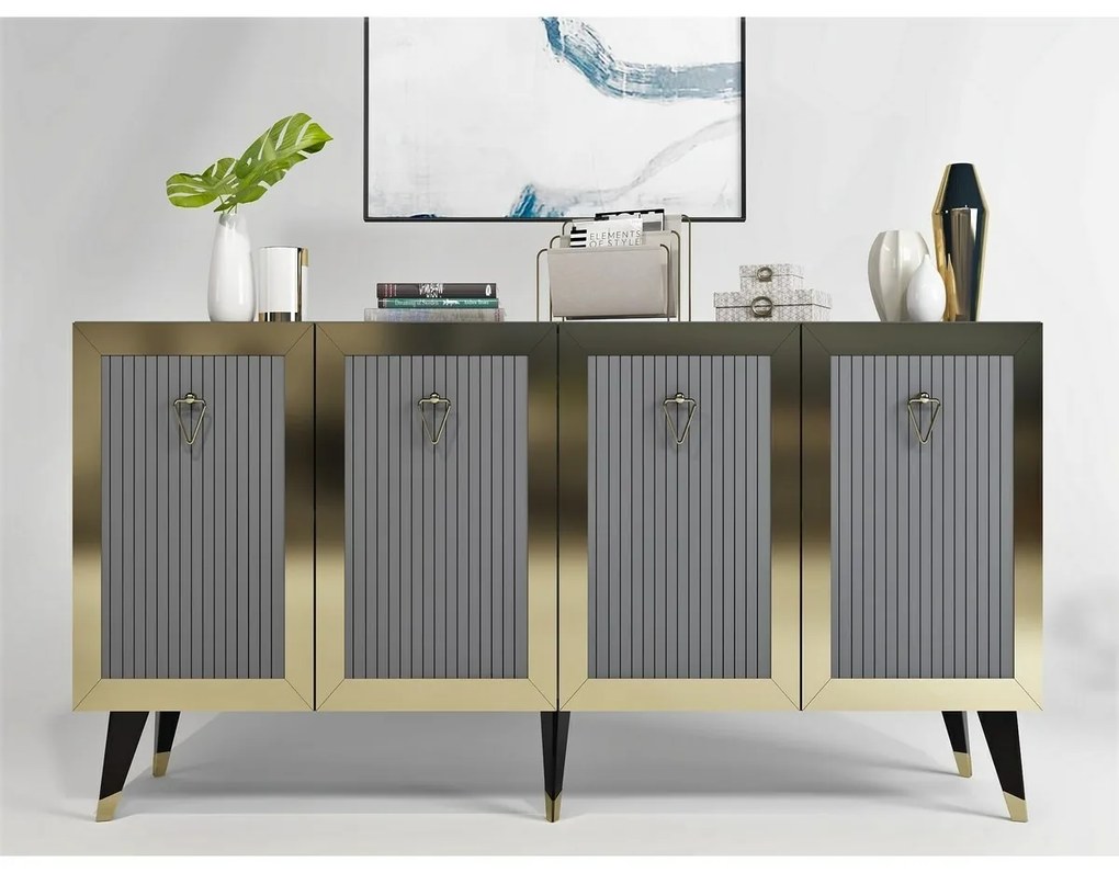 Dulap Bare Anthracite and Gold