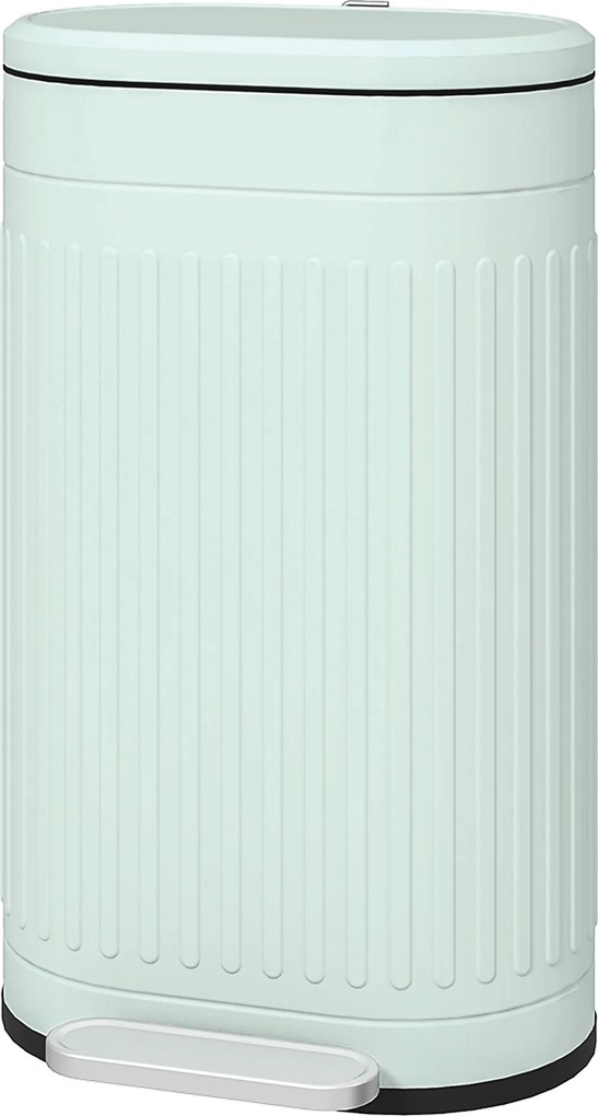 HOMCOM Coș de gunoi 30L cu pedală, capac, găleată interioară detașabilă, funcție Soft-Close, 36,5 x 31,2 x 60,8 cm, Verde | Aosom Romania