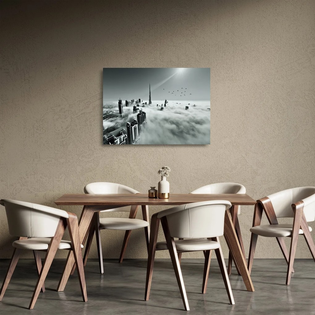 Tablou pe sticlă - Zgârie-nori, dubai (70x50 cm)